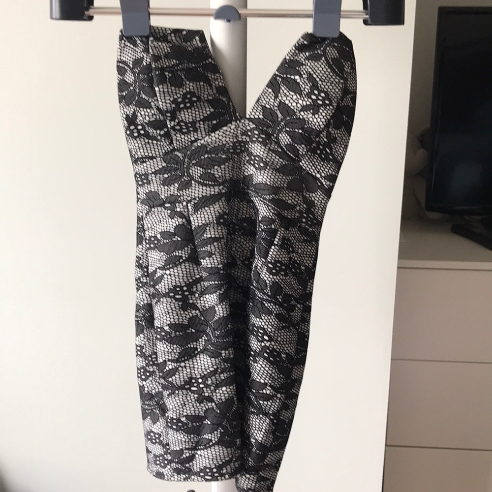 Dress black and white